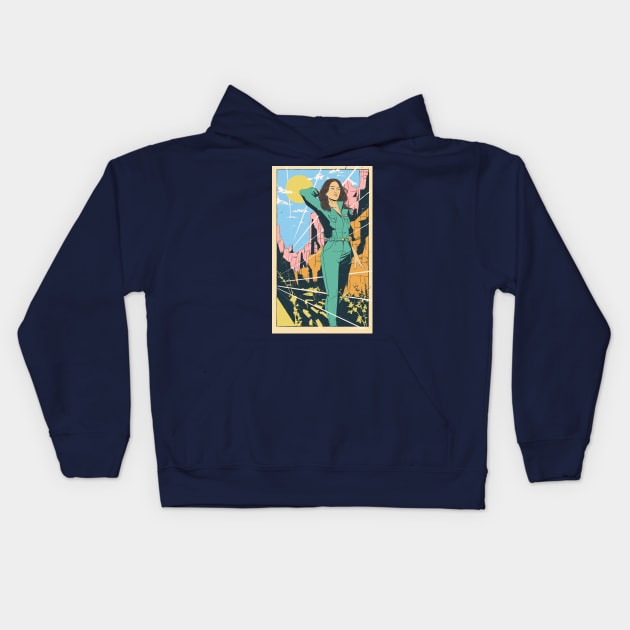 In A Nowhere Place Kids Hoodie by cerebro